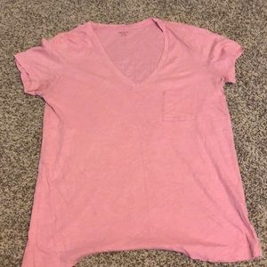 Madewell cotton v neck tee